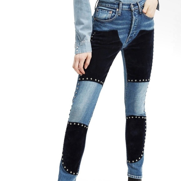Levi’s Free People Studded Skinny Jeans Womens Size 26 - Picture 9 of 9
